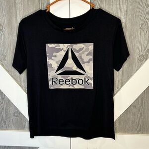 D14.08 Reebok Tee Unisex Black and Gray XXL 18